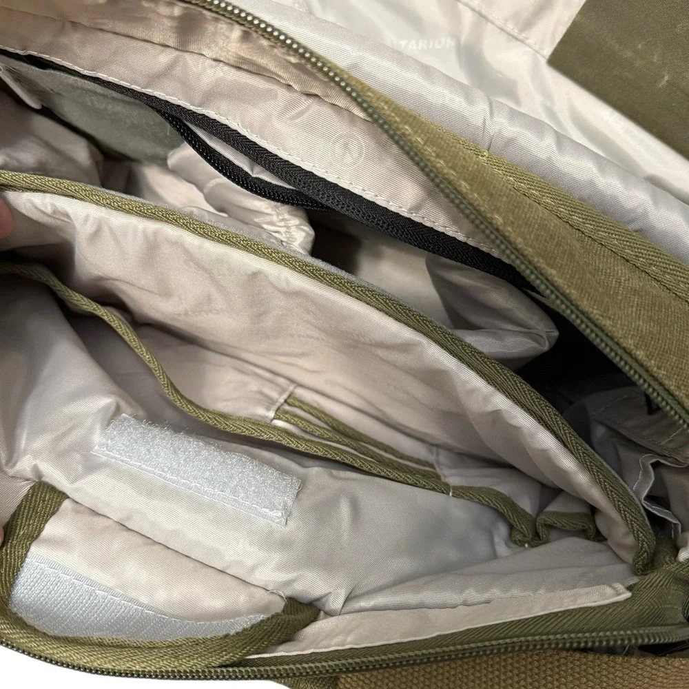 Tarion‎ RS01 Camera Messenger Bag DSLR Shoulder Padded Green Canvas NWT